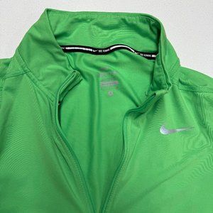 Green Nike Running Dri-Fit Zip-Up Size Small